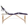 Klappbare Massageliege 4 Zonen aus weißem und violettem Holz von vidaXL, Massageliegen - Ref: Foro24-110225, Preis: 212,43 €,...