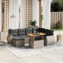 8-teiliges Gartensofa-Set und graue synthetische Rattankissen von vidaXL, Gartensets - Ref: Foro24-3272313, Preis: 578,33 €, ...