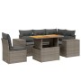 Set de muebles de jardín 6 pzas y cojines ratán sintético gris de vidaXL, Conjuntos de jardín - Ref: Foro24-3272642, Precio: ...