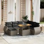 8-teiliges Gartensofa-Set und graue synthetische Rattankissen von vidaXL, Gartensets - Ref: Foro24-3275832, Preis: 594,68 €, ...