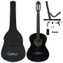 Classical guitar set for beginners, 12 pieces, black, 4/4 size, 39 inches. by vidaXL, Guitars - Ref: Foro24-70111, Price: 93,...