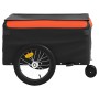 Schwarz-orangefarbener Fahrradanhänger aus Eisen, 45 kg von vidaXL, Fahrradanhänger - Ref: Foro24-94103, Preis: 83,44 €, Raba...