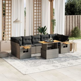 8-piece garden sofa set and gray synthetic rattan cushions by vidaXL, Garden sets - Ref: Foro24-3271669, Price: 583,99 €, Dis...