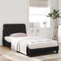 Cama con colchón terciopelo negro 100x200 cm de vidaXL, Camas y somieres - Ref: Foro24-3208642, Precio: 302,74 €, Descuento: %