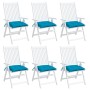 Garden Chair Cushions 6 Pcs Blue Oxford Fabric 40x40x7 cm by vidaXL, Cushions for chairs and sofas - Ref: Foro24-361464, Pric...