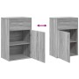 Sonoma gray engineered wood storage cabinet 56.5x39x90 cm by vidaXL, Lockers and storage cabinets - Ref: Foro24-840714, Price...