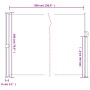 Toldo lateral retráctil blanco 180x500 cm de vidaXL, Sombrillas - Ref: Foro24-4004451, Precio: 117,84 €, Descuento: %