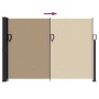 Toldo lateral retráctil gris taupe 140x600 cm de vidaXL, Sombrillas - Ref: Foro24-4004514, Precio: 112,58 €, Descuento: %