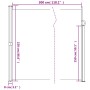 Toldo lateral retráctil blanco 220x300 cm de vidaXL, Sombrillas - Ref: Foro24-4004376, Precio: 136,13 €, Descuento: %