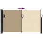 Toldo lateral retráctil beige 120x500 cm de vidaXL, Sombrillas - Ref: Foro24-4004405, Precio: 103,19 €, Descuento: %