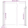 Toldo lateral retráctil blanco 200x500 cm de vidaXL, Sombrillas - Ref: Foro24-4004466, Precio: 123,49 €, Descuento: %