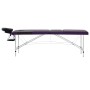 Klappbare Massageliege 3 Zonen aus schwarzem und violettem Aluminium von vidaXL, Massageliegen - Ref: Foro24-110239, Preis: 1...