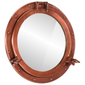 Aluminum and glass wall porthole mirror Ø50 cm by vidaXL, Mirrors - Ref: Foro24-357858, Price: 102,04 €, Discount: %