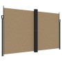 Taupe gray retractable side awning 200x1000 cm by vidaXL, Umbrellas - Ref: Foro24-4004769, Price: 166,62 €, Discount: %