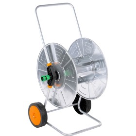 Hose roll reel 110 m 1/2" or 80 m 3/4" steel by vidaXL, Garden hose holder - Ref: Foro24-4005282, Price: 112,35 €, Discount: %