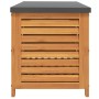 Caja de almacenaje de jardín madera maciza acacia 90x48x55 cm de vidaXL, Cajas de almacenaje para exteriores - Ref: Foro24-36...