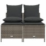 4-piece garden sofa set and gray synthetic rattan cushions by vidaXL, Garden sets - Ref: Foro24-368382, Price: 178,09 €, Disc...