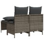 4-piece garden sofa set and gray synthetic rattan cushions by vidaXL, Garden sets - Ref: Foro24-368382, Price: 178,09 €, Disc...