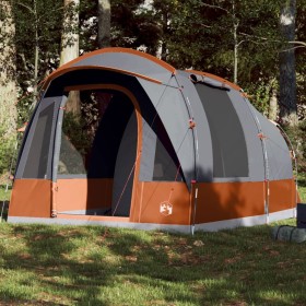 Gray and orange waterproof 3-person tunnel tent by vidaXL, tents - Ref: Foro24-94624, Price: 186,18 €, Discount: %