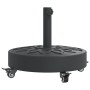 Round umbrella base with wheels for Ø38 / 48 mm masts 27 kg by vidaXL, Umbrella bases - Ref: Foro24-4007976, Price: 60,85 €, ...