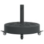 Round umbrella base with wheels for Ø38 / 48 mm masts 27 kg by vidaXL, Umbrella bases - Ref: Foro24-4007976, Price: 65,99 €, ...