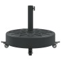 Round umbrella base with wheels for Ø38 / 48 mm masts 27 kg by vidaXL, Umbrella bases - Ref: Foro24-4007976, Price: 65,99 €, ...