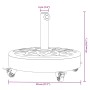 Round umbrella base with wheels for Ø38 / 48 mm masts 27 kg by vidaXL, Umbrella bases - Ref: Foro24-4007976, Price: 65,99 €, ...