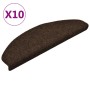 Self-adhesive stair mat 10 pcs 65x21x4 cm brown by vidaXL, Stair mats - Ref: Foro24-149713, Price: 31,76 €, Discount: %