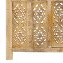 Screen 4 panels hand carved solid mango wood 160x165 cm by vidaXL, Room dividers - Ref: Foro24-285316, Price: 234,61 €, Disco...