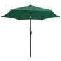 Umbrella with LED lights and green aluminum pole 300 cm by vidaXL, Umbrellas - Ref: Foro24-47360, Price: 105,00 €, Discount: %