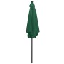 Umbrella with LED lights and green aluminum pole 300 cm by vidaXL, Umbrellas - Ref: Foro24-47360, Price: 105,00 €, Discount: %