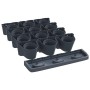 Set de plantas jardín vertical 12 uds polipropileno antracita de vidaXL, Maceteros y jardineras - Ref: Foro24-152206, Precio:...