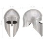 Replica Greek warrior helmet role-playing silver steel by vidaXL, Collectible weapons - Ref: Foro24-286212, Price: 48,58 €, D...