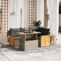 Gartensofa-Set mit Kissen, 5-teilig, graues synthetisches Rattan von vidaXL, Gartensets - Ref: Foro24-3273944, Preis: 406,38 ...