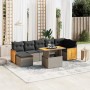 8-piece garden sofa set and gray synthetic rattan cushions by vidaXL, Garden sets - Ref: Foro24-3274070, Price: 558,11 €, Dis...