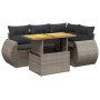 Garden sofa set with cushions 5 pieces gray synthetic rattan by vidaXL, Garden sets - Ref: Foro24-3272180, Price: 418,38 €, D...