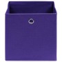 Storage boxes 10 pcs purple fabric 32x32x32 cm by vidaXL, Storage baskets - Ref: Foro24-288355, Price: 47,03 €, Discount: %