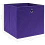 Storage boxes 10 pcs purple fabric 32x32x32 cm by vidaXL, Storage baskets - Ref: Foro24-288355, Price: 47,03 €, Discount: %