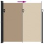 Toldo lateral retráctil gris taupe 200x500 cm de vidaXL, Sombrillas - Ref: Foro24-4004469, Precio: 136,90 €, Descuento: %