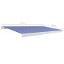 Blue and white motorized reel awning 500x300 cm by vidaXL, Awnings - Ref: Foro24-3052665, Price: 790,59 €, Discount: %