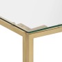 Golden stainless steel and tempered glass coffee table by vidaXL, Coffee table - Ref: Foro24-350018, Price: 138,32 €, Discoun...