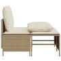 Garden sofa set with cushions 4 pieces beige synthetic rattan by vidaXL, Garden sets - Ref: Foro24-368384, Price: 188,03 €, D...