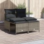 4-piece garden sofa set and gray synthetic rattan cushions by vidaXL, Garden sets - Ref: Foro24-368373, Price: 177,42 €, Disc...