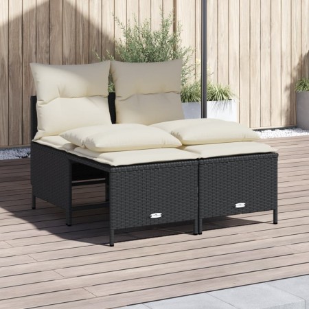 4-piece garden sofa set with black synthetic rattan cushions by vidaXL, Garden sets - Ref: Foro24-368371, Price: 172,99 €, Di...