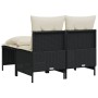 4-piece garden sofa set with black synthetic rattan cushions by vidaXL, Garden sets - Ref: Foro24-368371, Price: 172,99 €, Di...