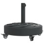 Round umbrella base with wheels for Ø38 / 48 mm masts 27 kg by vidaXL, Umbrella bases - Ref: Foro24-4007979, Price: 60,85 €, ...