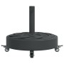 Round umbrella base with wheels for Ø38 / 48 mm masts 27 kg by vidaXL, Umbrella bases - Ref: Foro24-4007979, Price: 60,85 €, ...