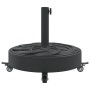 Round umbrella base with wheels for Ø38 / 48 mm masts 27 kg by vidaXL, Umbrella bases - Ref: Foro24-4007979, Price: 60,85 €, ...