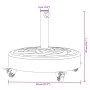 Round umbrella base with wheels for Ø38 / 48 mm masts 27 kg by vidaXL, Umbrella bases - Ref: Foro24-4007979, Price: 60,85 €, ...