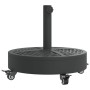 Round umbrella base with wheels for pole Ø38/48 mm 27 kg by vidaXL, Umbrella bases - Ref: Foro24-4007985, Price: 60,85 €, Dis...